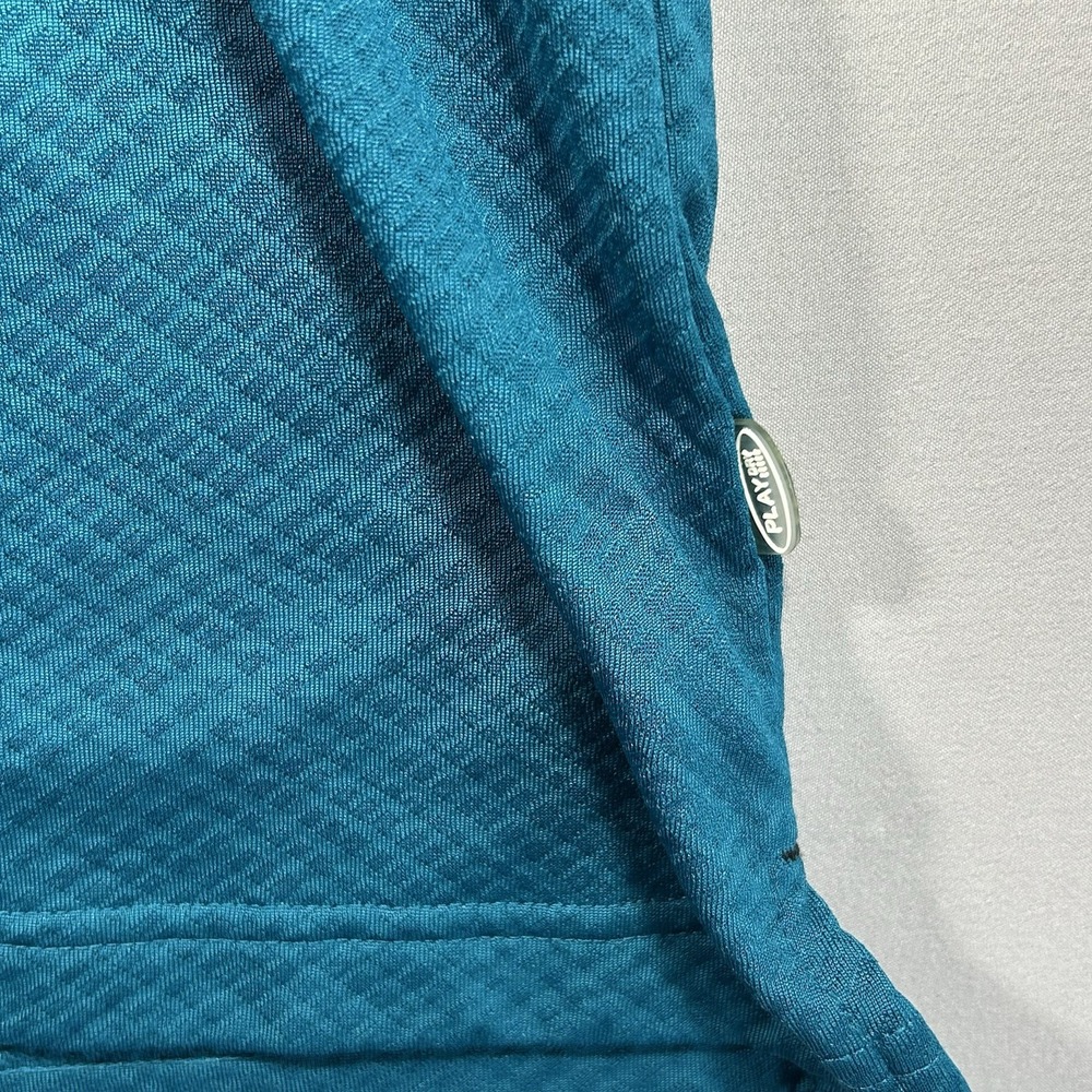 Reebok Vintage NFL Jacksonville Jaguars Polo Shirt Mens 3XL Teal Diamond Texture - Picture 6 of 8